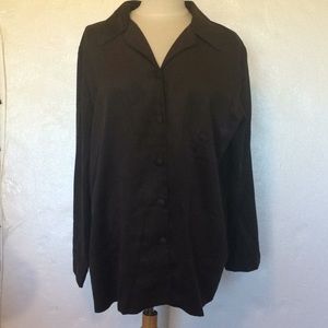 Saint Tropez Wear SZ 14 Gray Moleskin Shirt